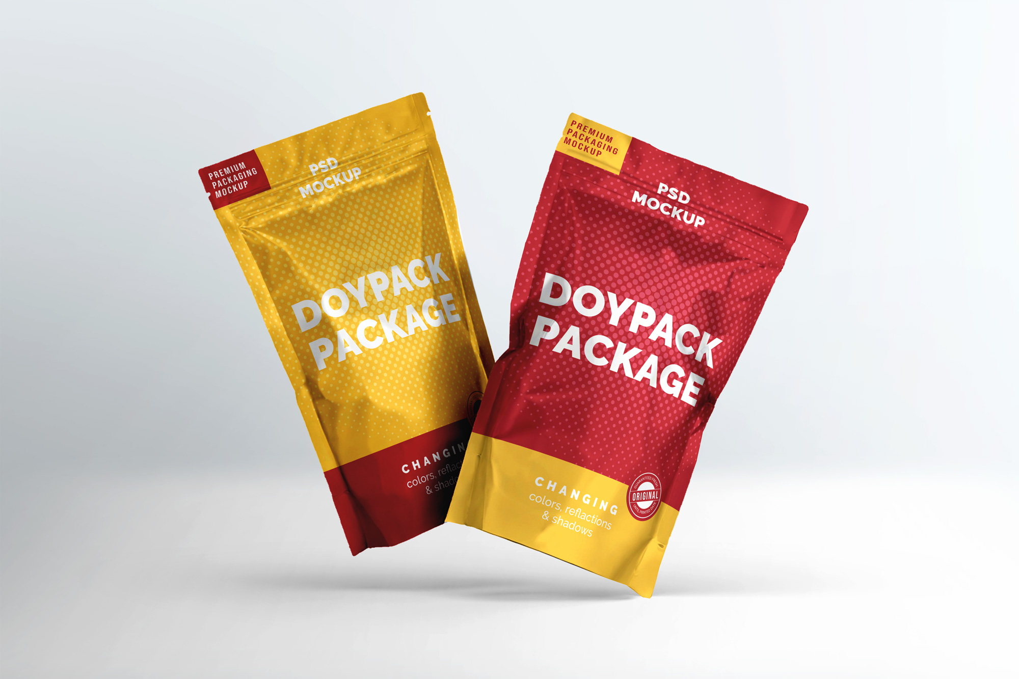 doypack mockup free psd