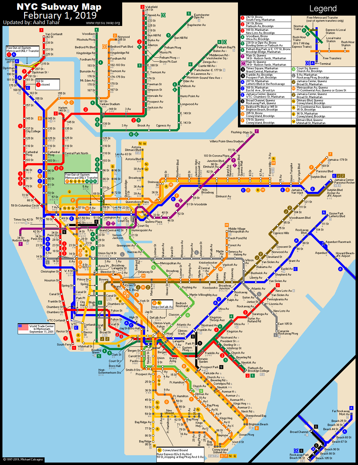 nyc subway manhattan map