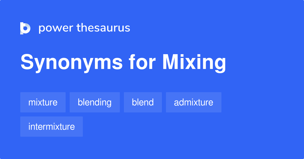 mix thesaurus