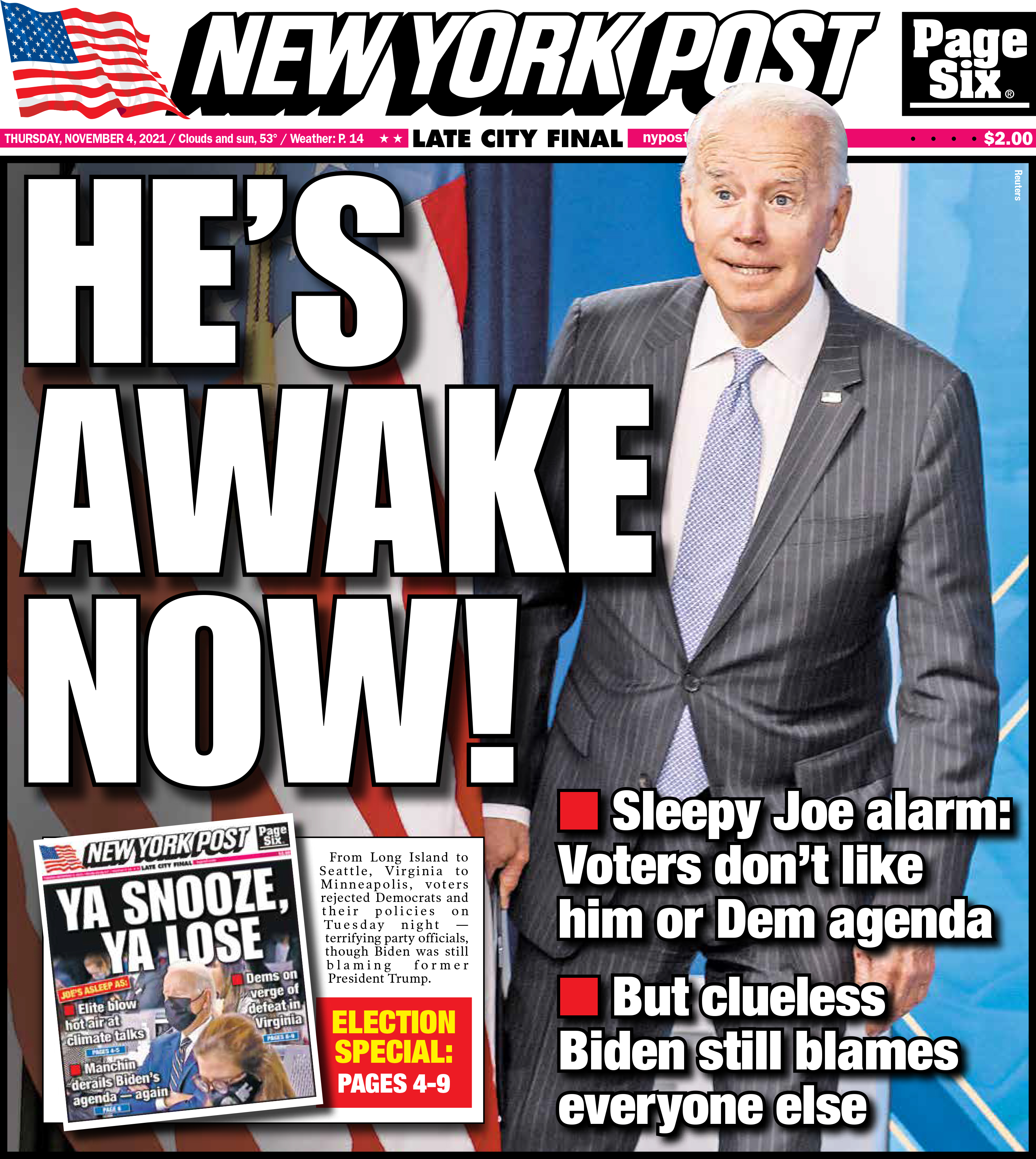 new york post today cover