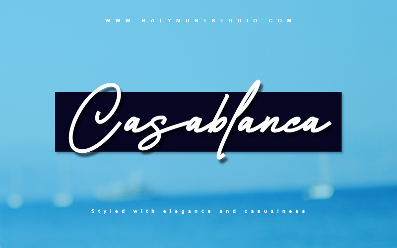 casablanca font free download