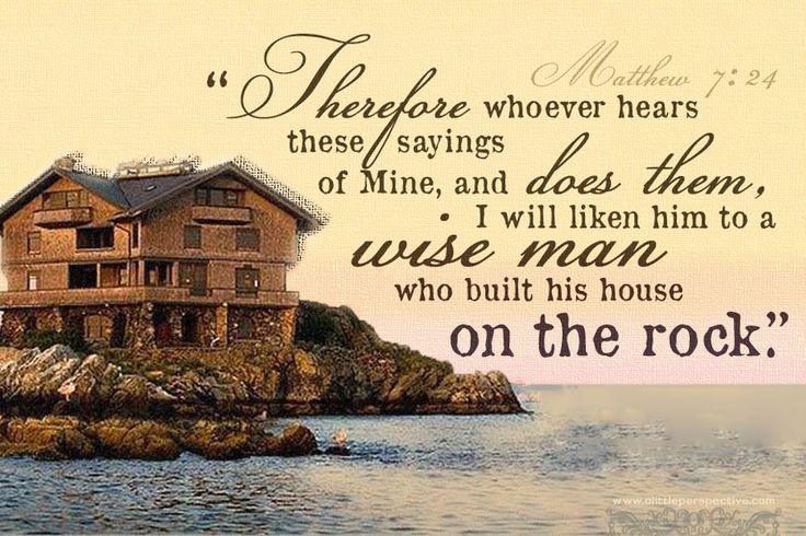 build your house on the rock kjv