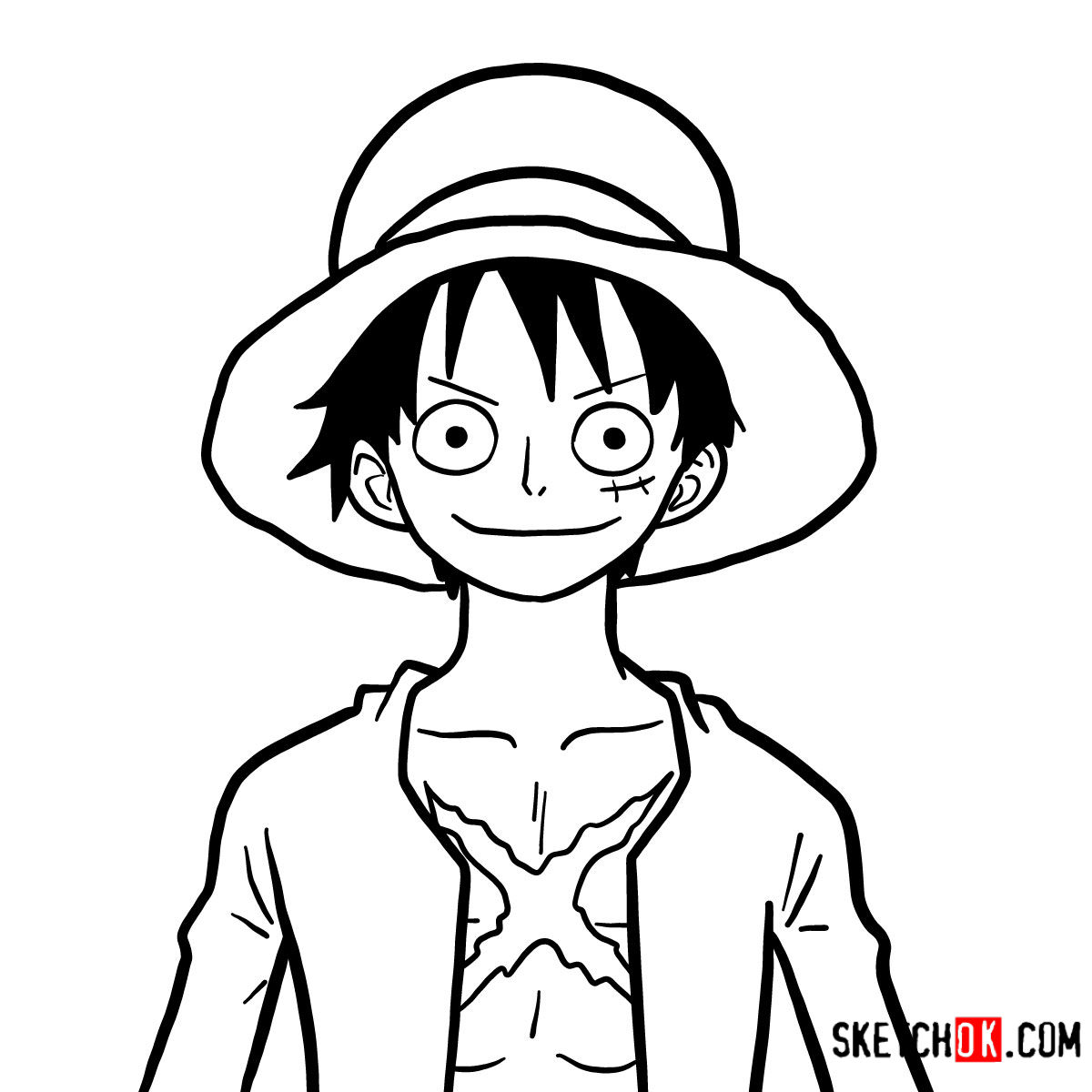 one piece drawing easy