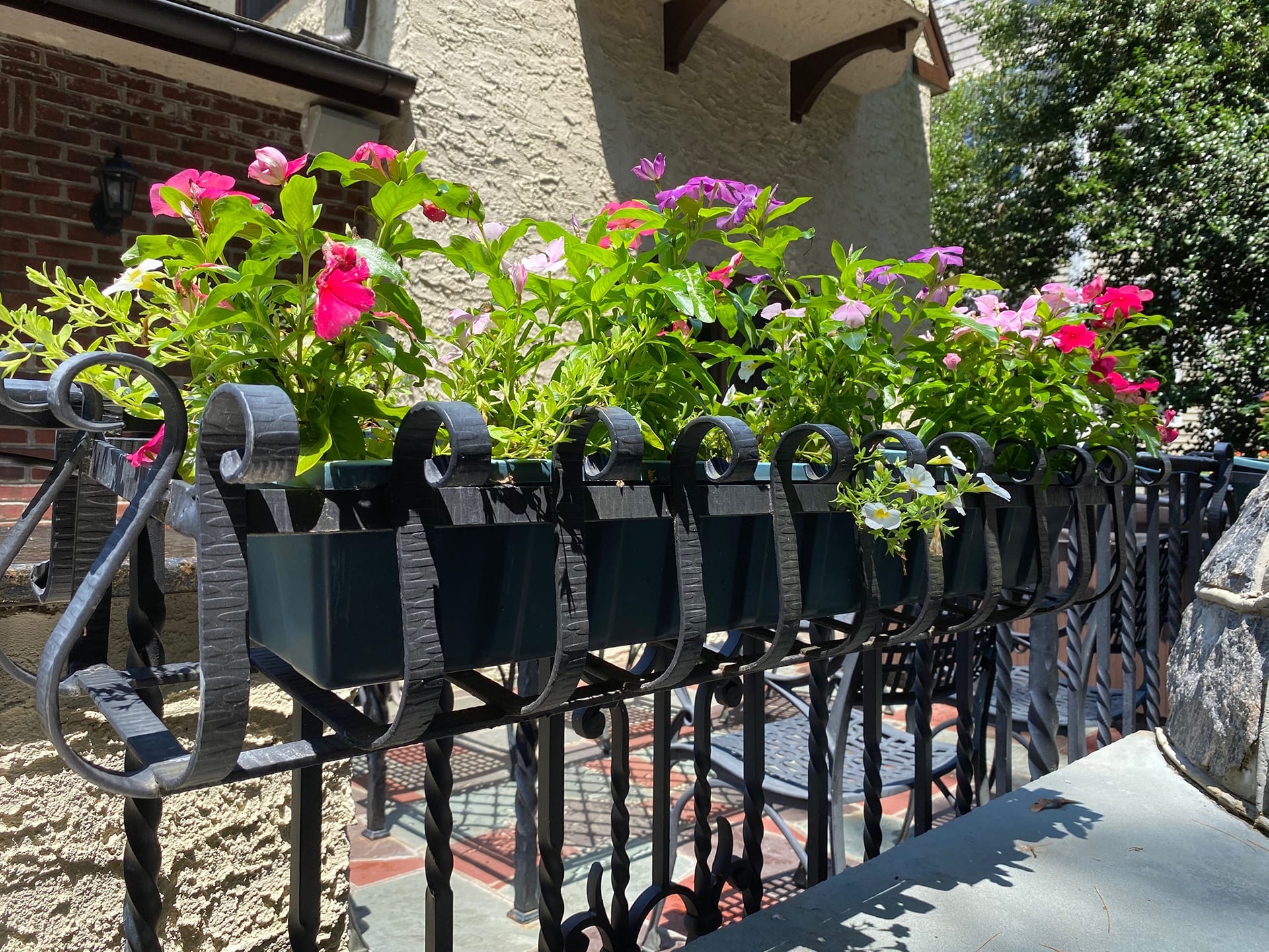 handrail planters