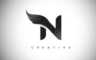 n logo design vector