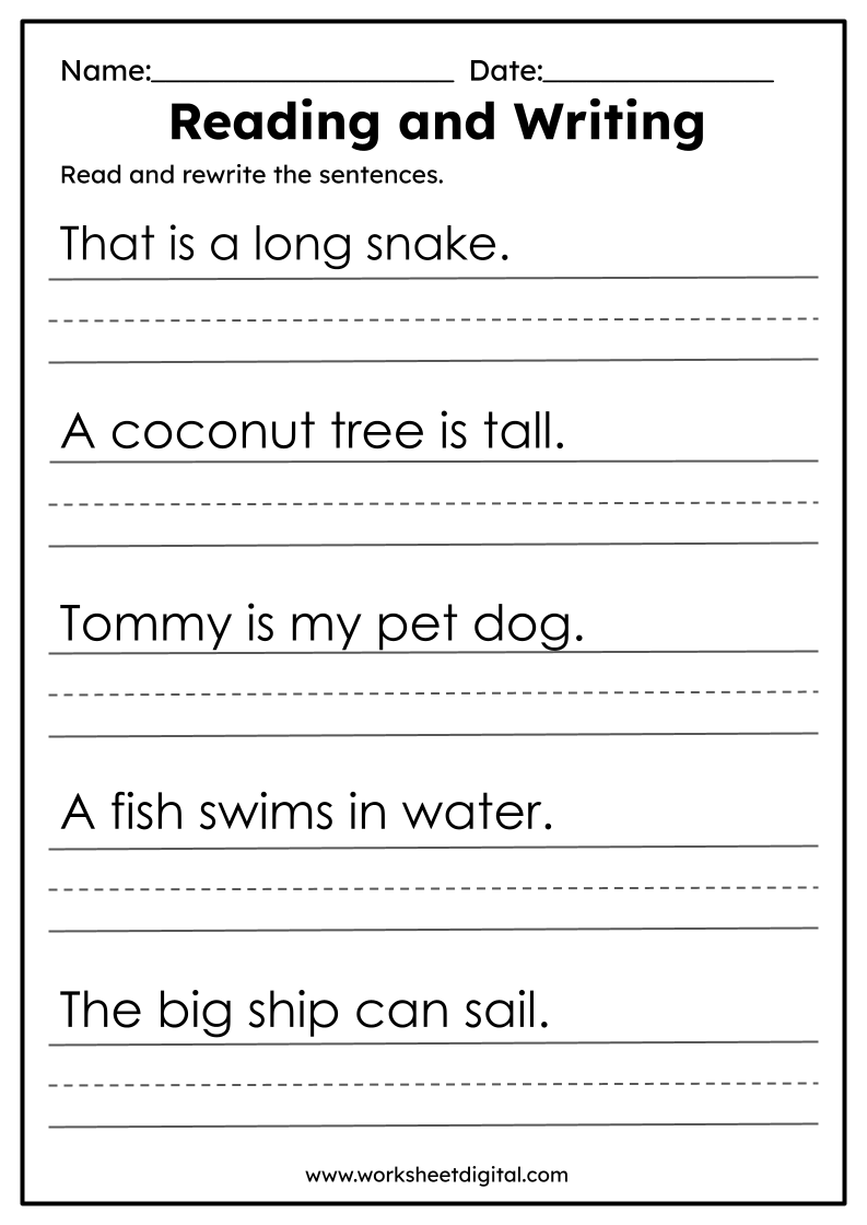 penmanship worksheets