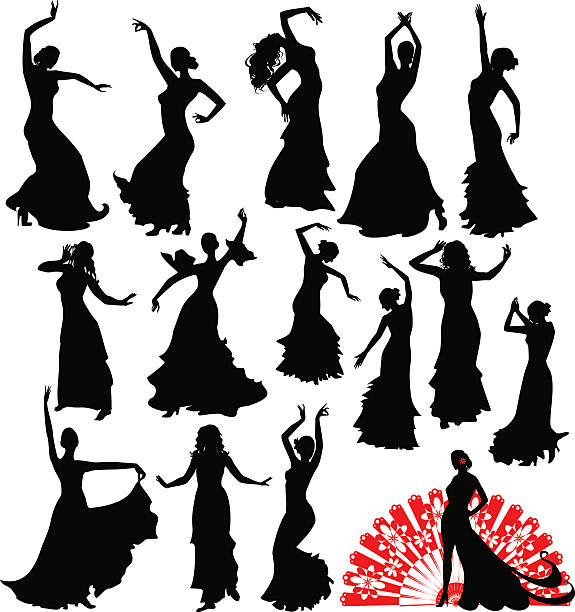 silueta bailarina flamenco