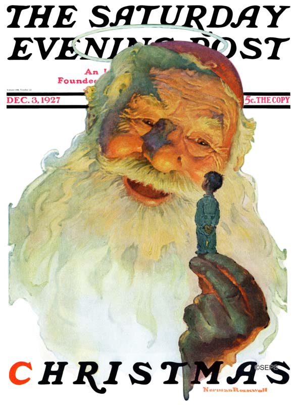 saturday evening post santa claus