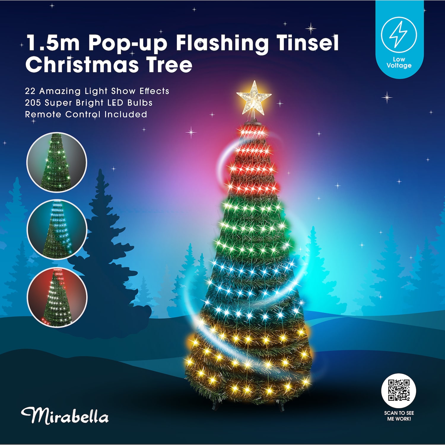 mirabella pop up christmas tree