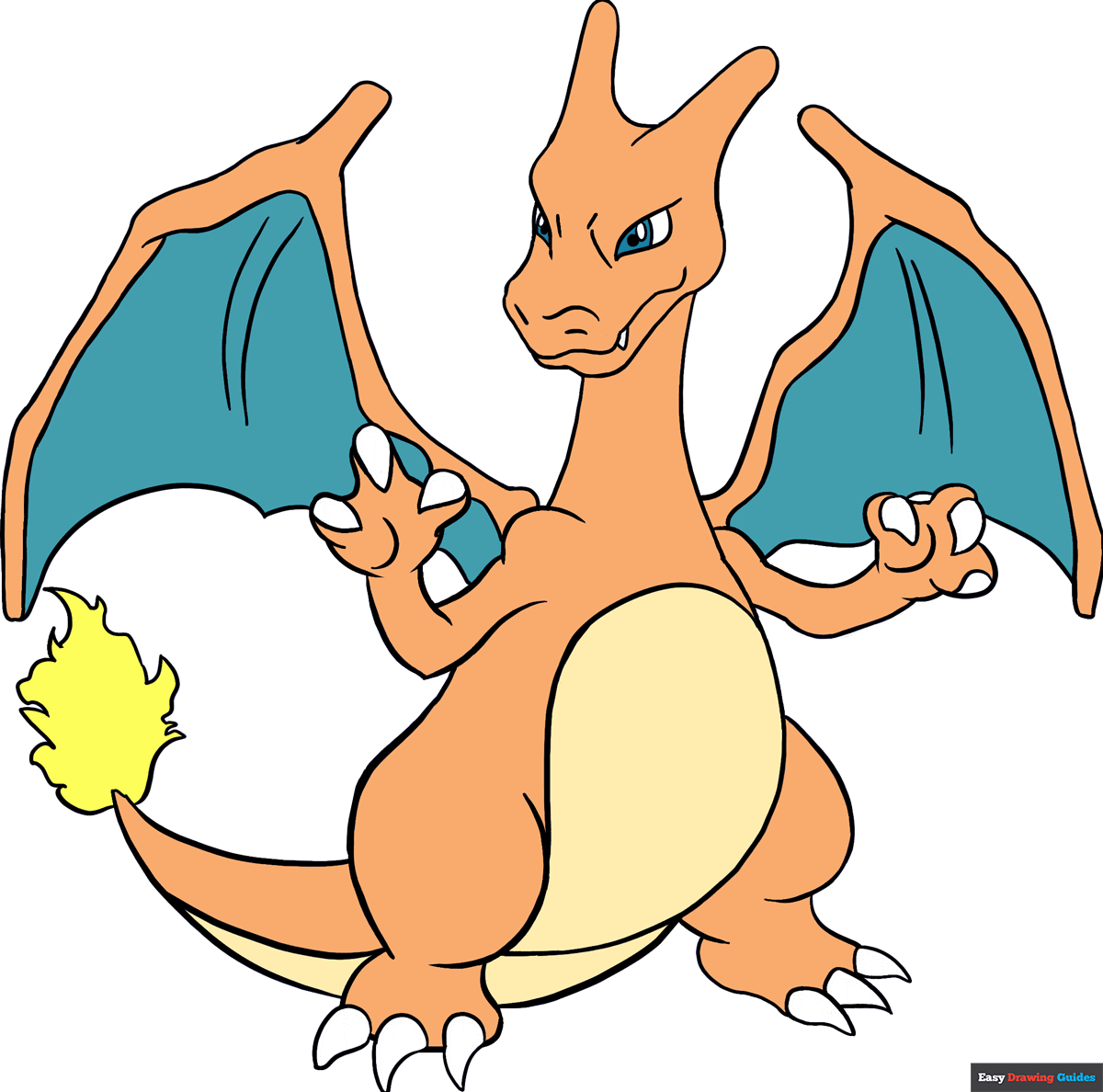 how to draw charizard