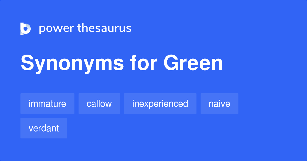 synonyms of green