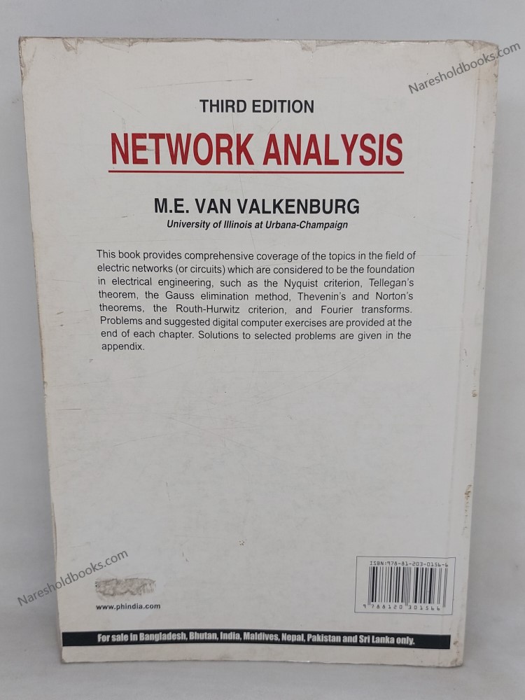 m e van valkenburg network analysis pdf