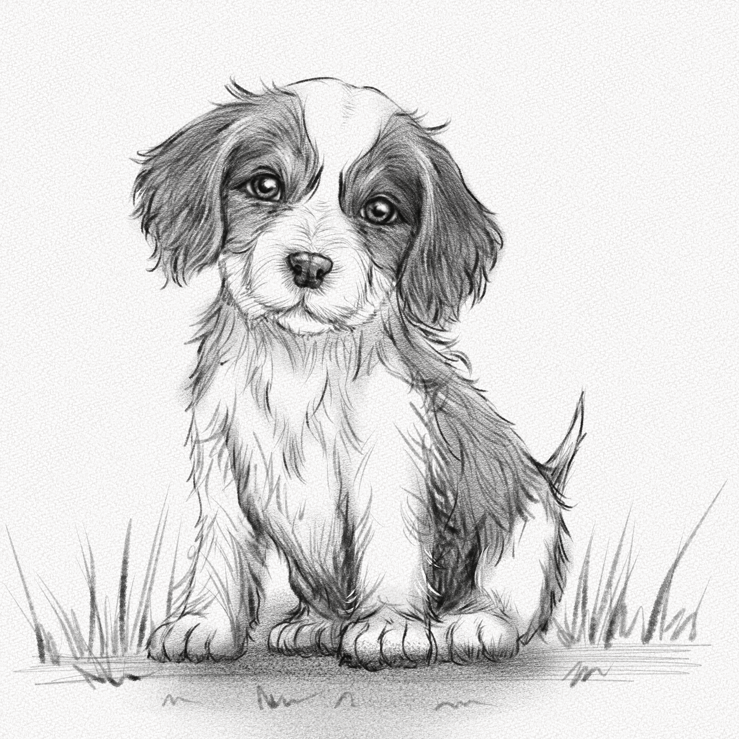 puppy images drawing