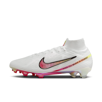 nike football boots white and pink