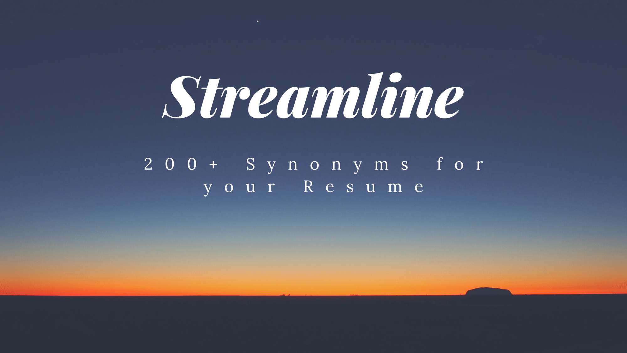 streamline synonym