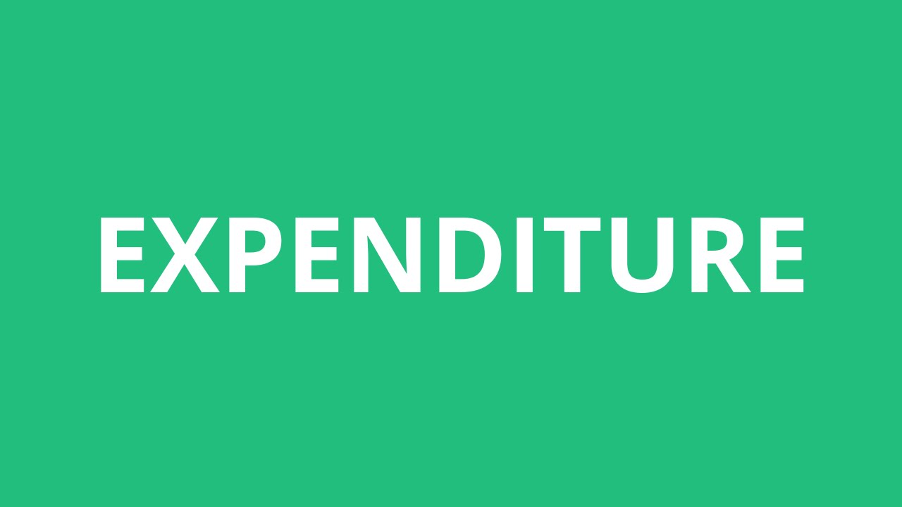 expenditure pronunciation