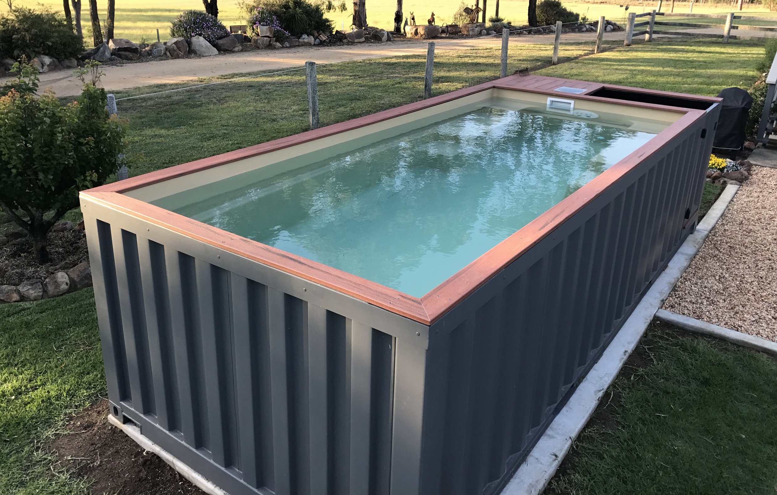 shipping container pool kit