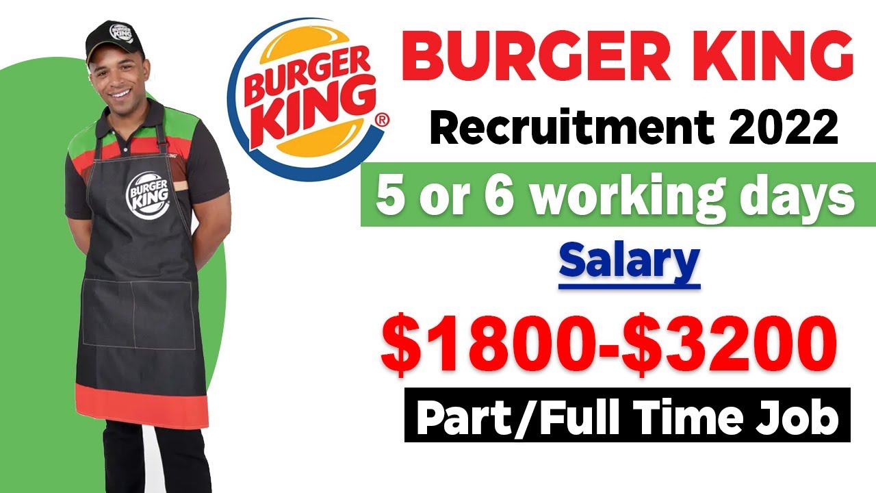 vacancies in burger king