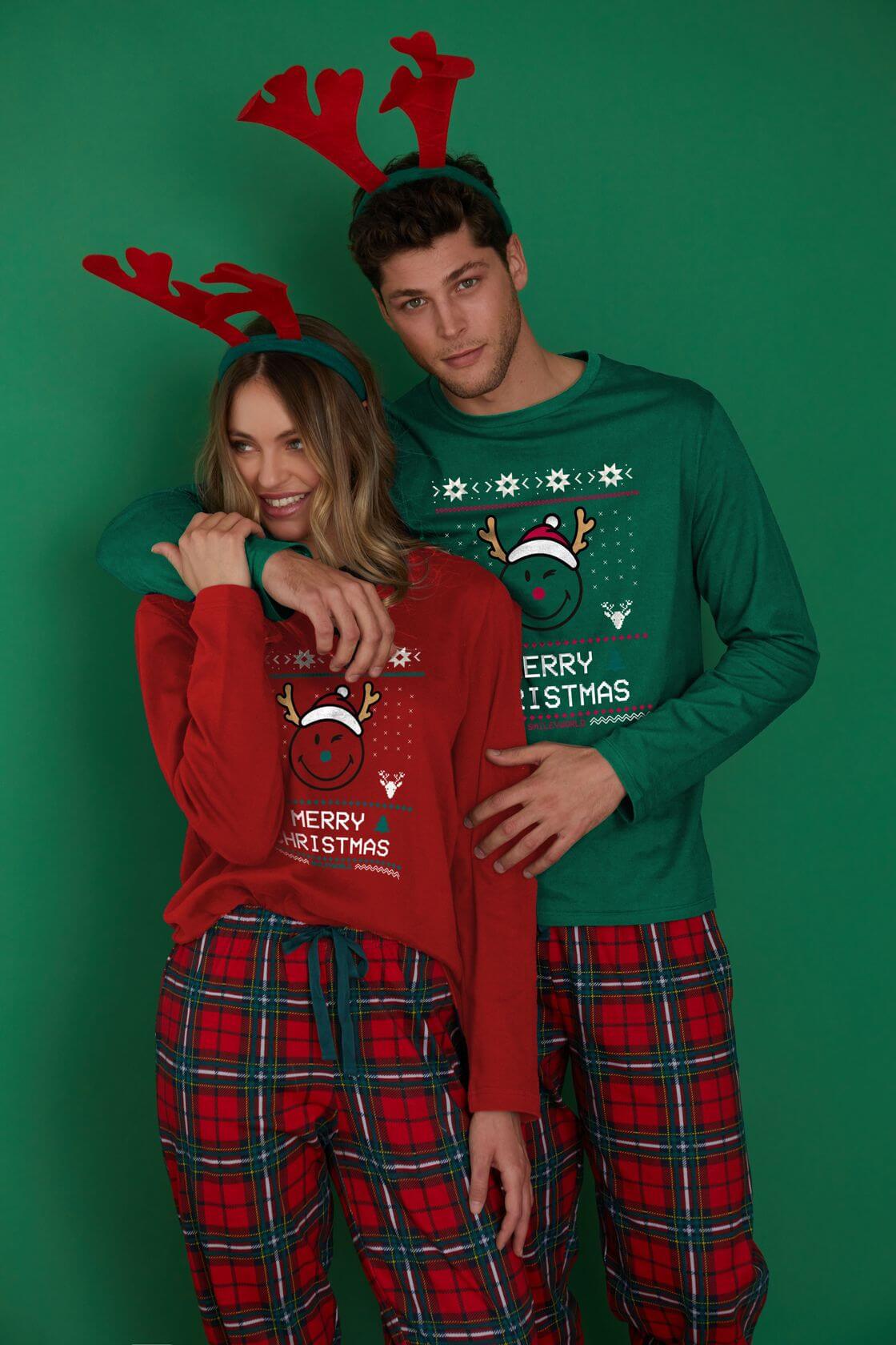 pijamas de parejas navideñas