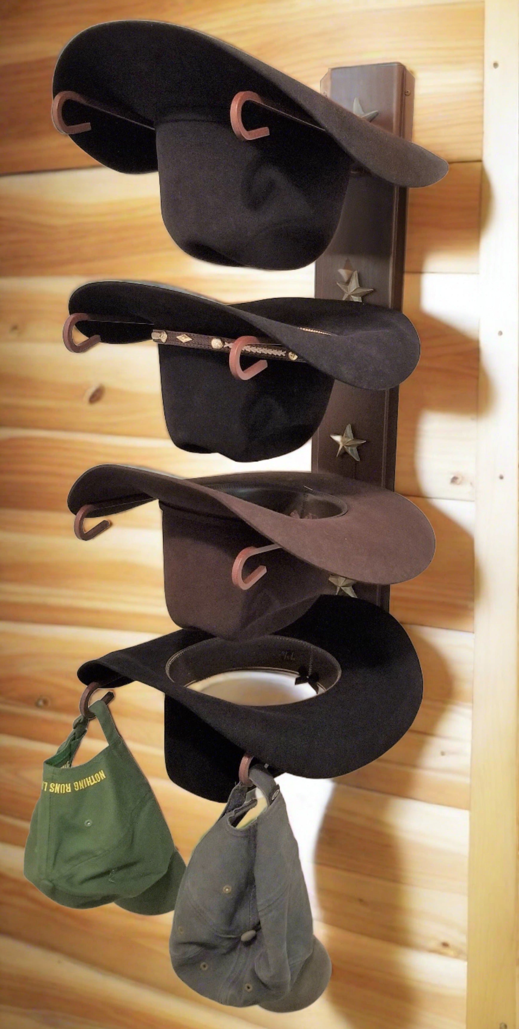 cowboy hat rack for wall