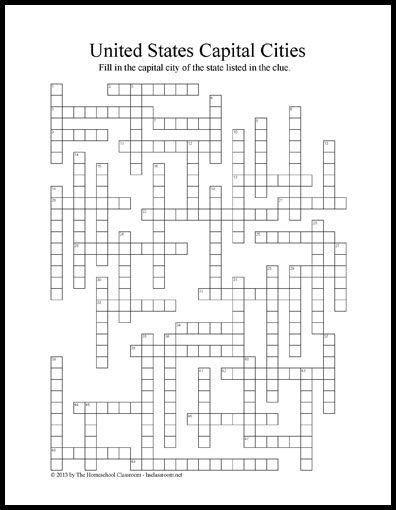 crossword clue american city