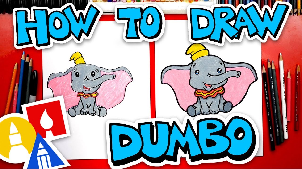 how to draw dumbo the elephant