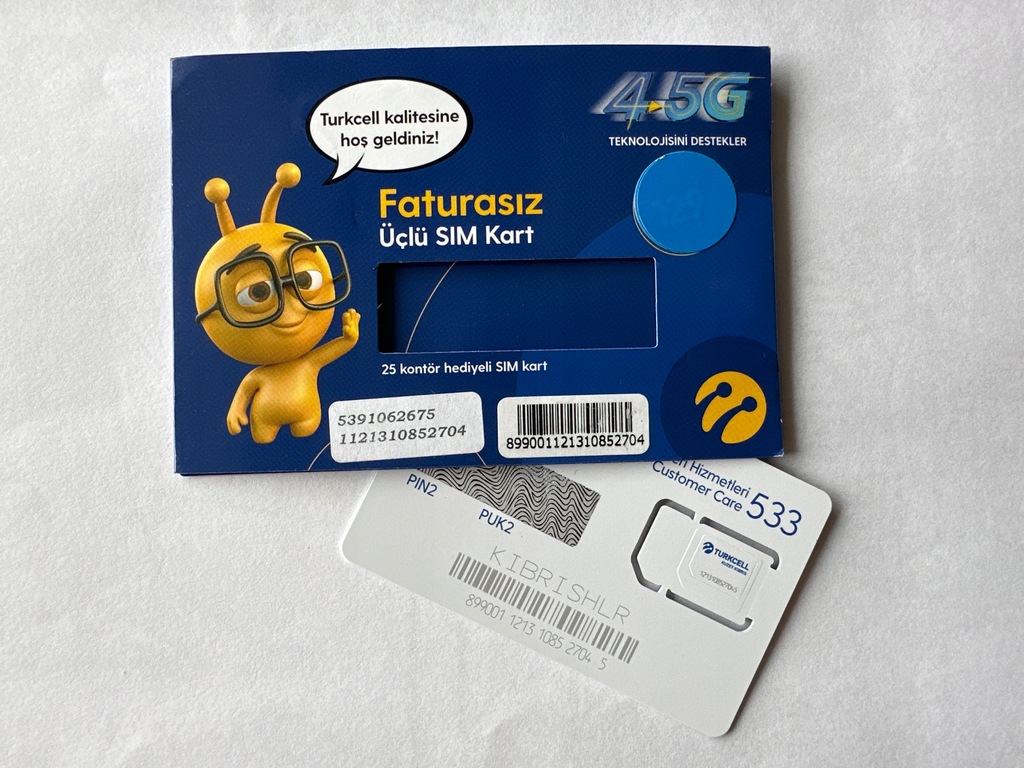 turkcell karta sim