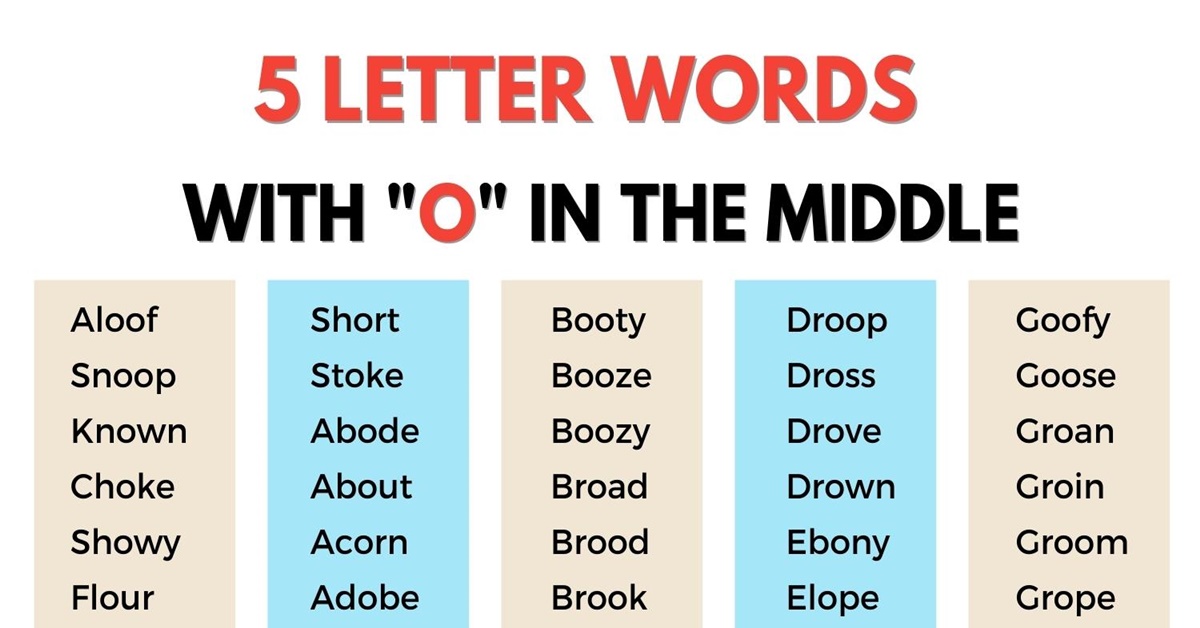 5 letter words with o i in the middle