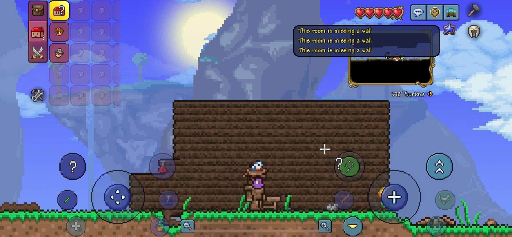 terraria how to place a door