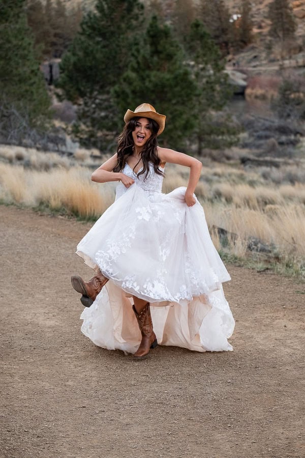 bridal cowgirl