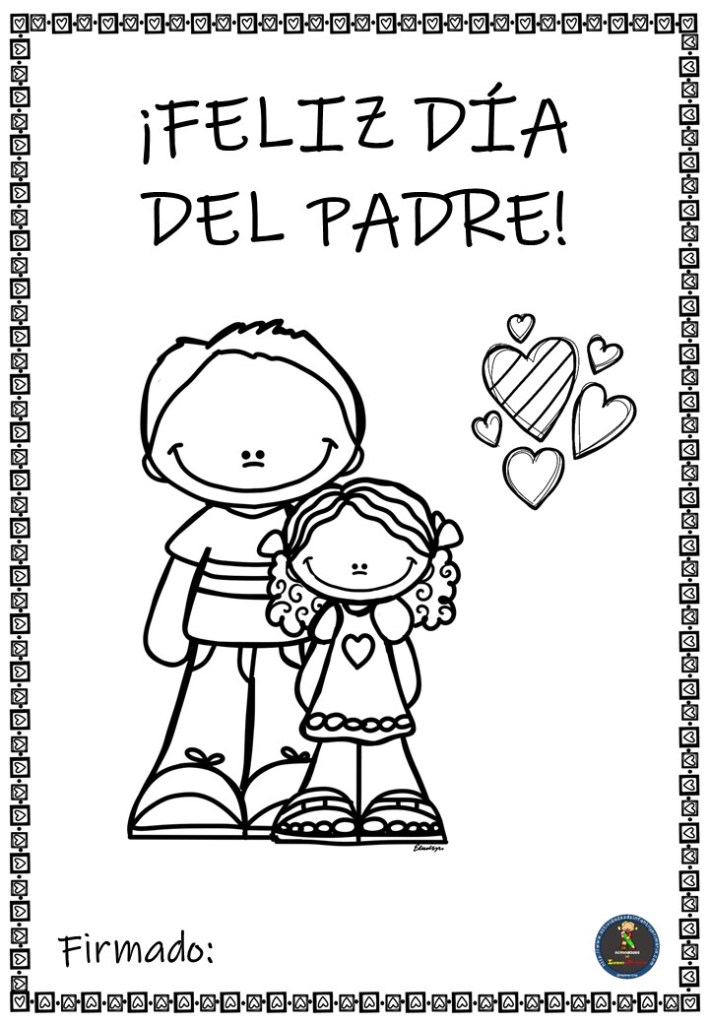 dibujos dia del padre para colorear e imprimir