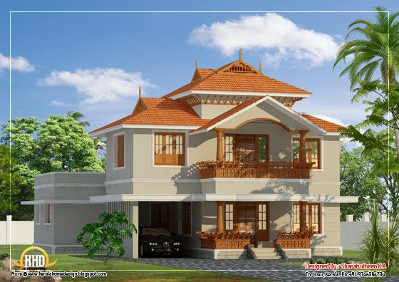 kerala duplex house design