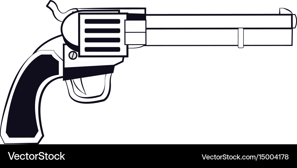 gun tattoo vector