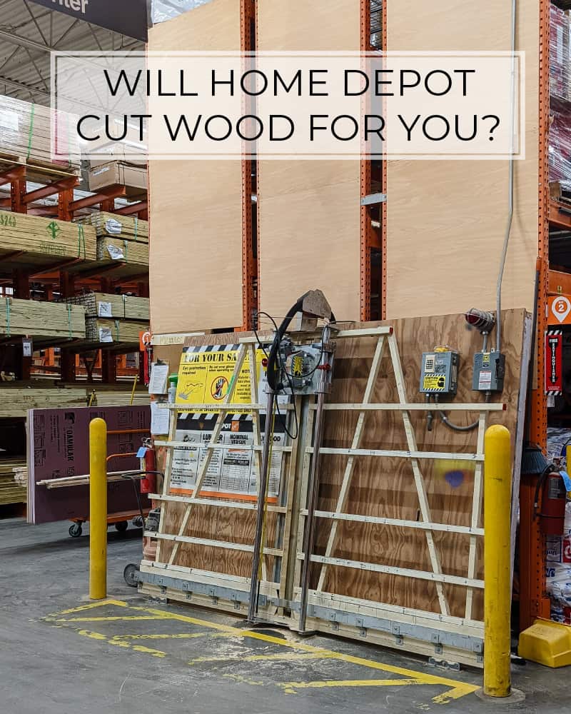 does home depot cut wood for free