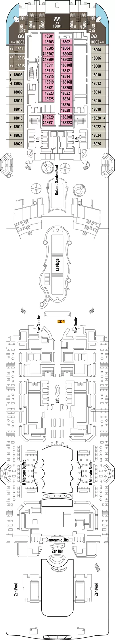 msc world america deck plan