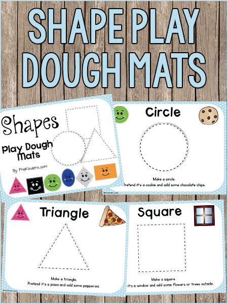 shape playdough mats