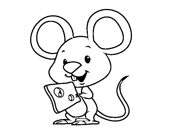dibujos de raton para colorear
