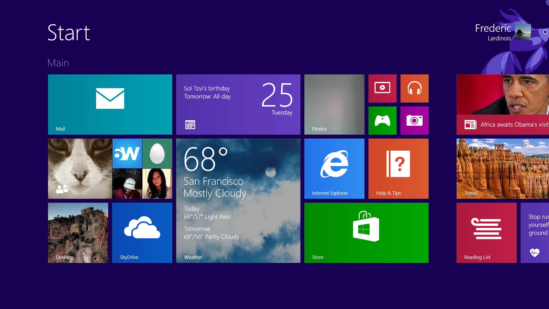 windows 8 start menu hd