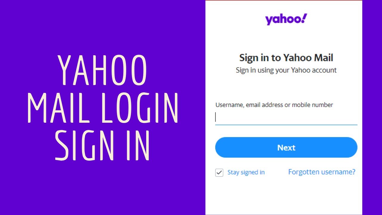 yahoo email log in