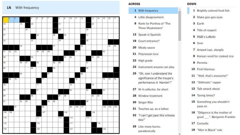 engaged crossword clue
