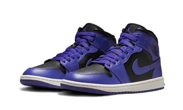 black purple air jordan