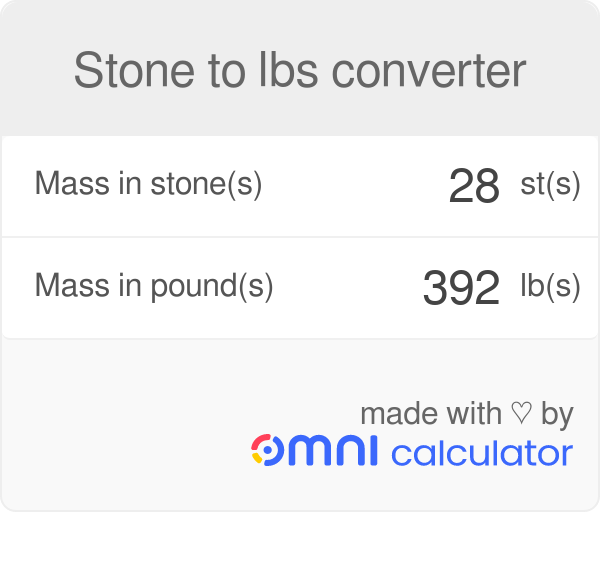 8 stone in lb