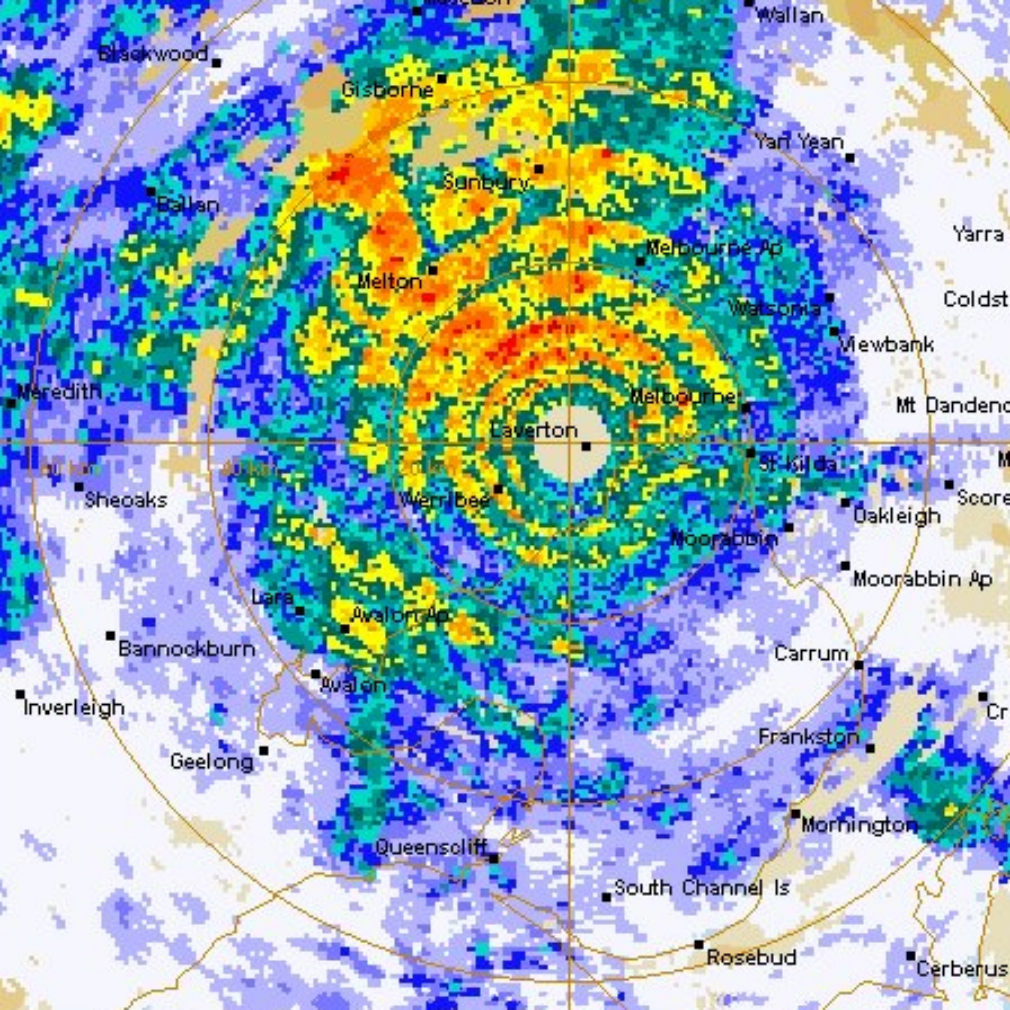 bom radar melbourne weather