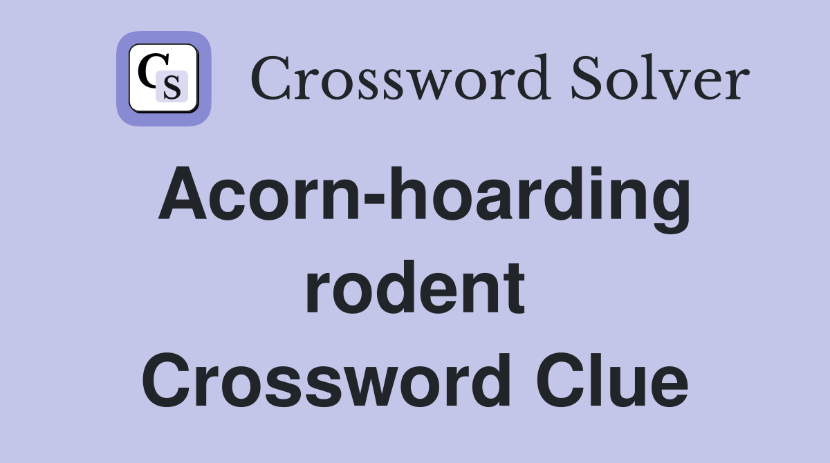 aquatic rodent crossword clue