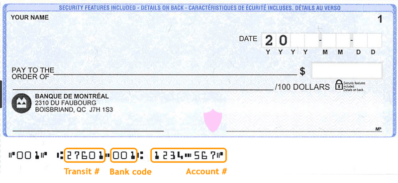 routing number bmo