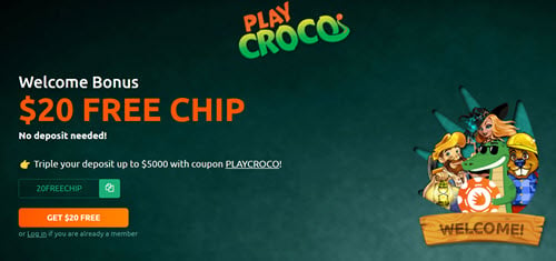 playcroco 100 no deposit bonus codes