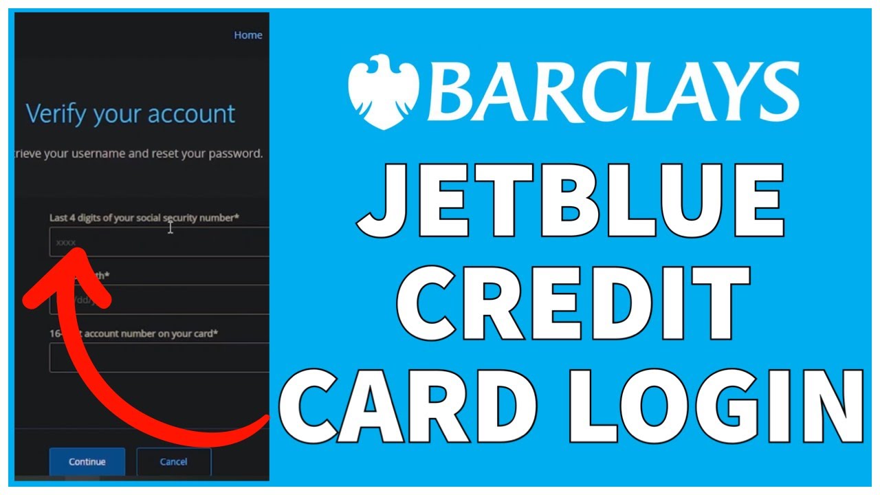 barclays jet blue credit card login