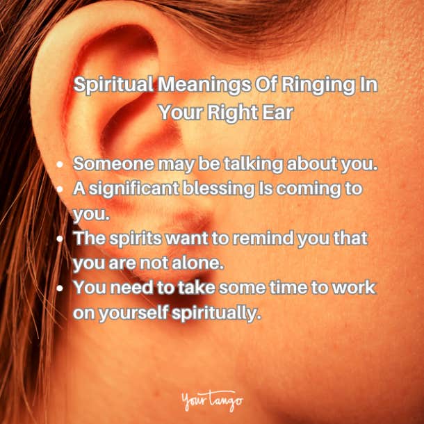 what does it mean when your right ear itches spiritually