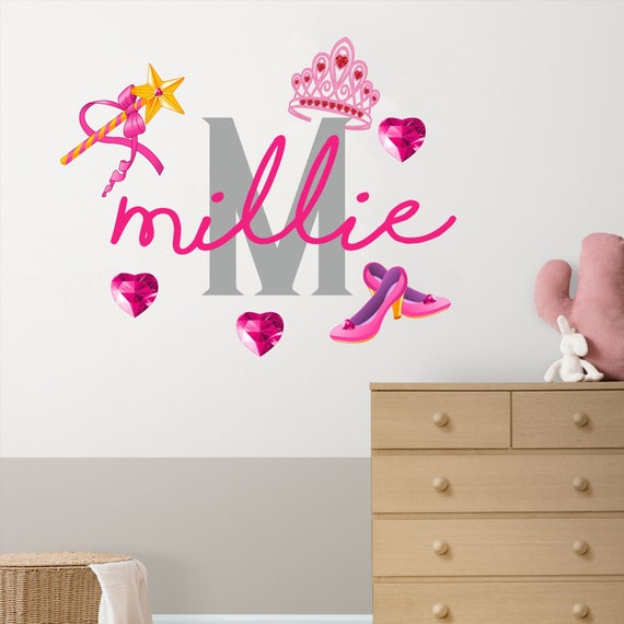 personalised name wall stickers