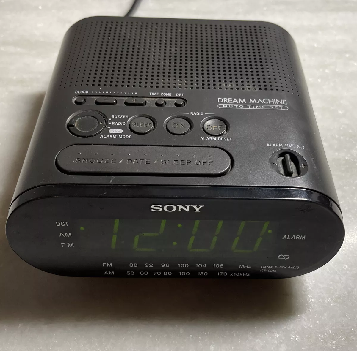 radio alarm clock sony